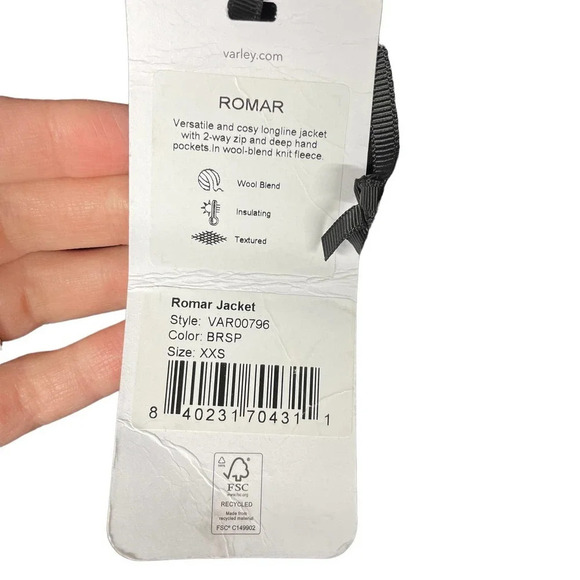 Varley Romar Jacket in Brown Speckle Size XXS‎ - Picture 10 of 13